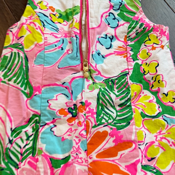 Lilly Pulitzer Vibrant Floral Kids Dress C17-029 - Picture 4 of 5